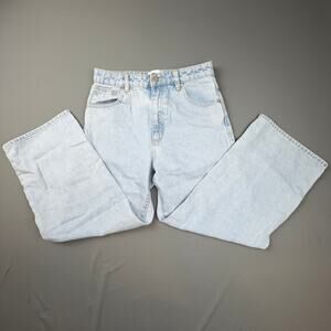 Abrand Jeans Street Aline Light Wash High Rise Straight Denim 9/27